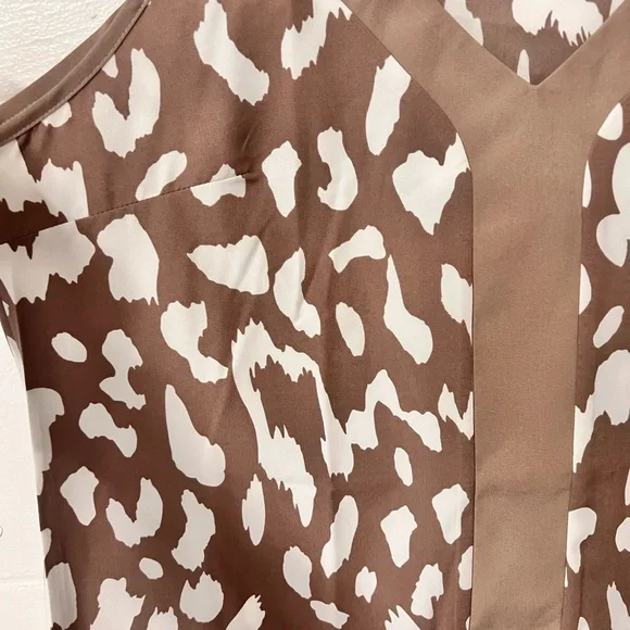 NWOT dressy taupe print cami/tank - Picture 2 of 4
